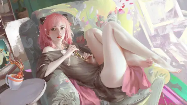 4k杯子壁纸 - 脚 - 腿 - 美腿「哲风壁纸」