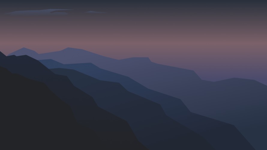 4k艺术品壁纸 - 山 - 极简主义 - 简单的背景「哲风壁纸」