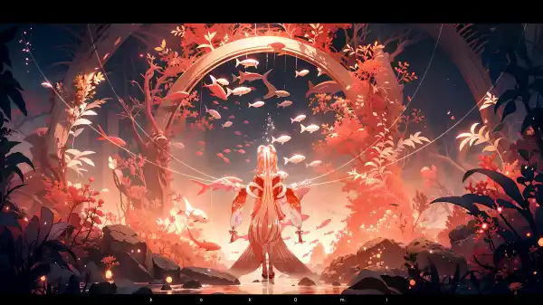 4k动物壁纸 - 水 - 鱼 - 岩石「哲风壁纸」