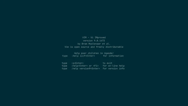 4k文本壁纸 - 维姆 - GNU - 晒过的「哲风壁纸」