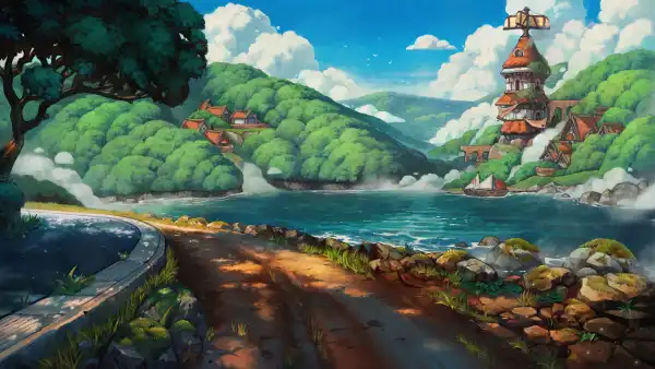 4k岩石壁纸 - 云 - 山 - 水「哲风壁纸」