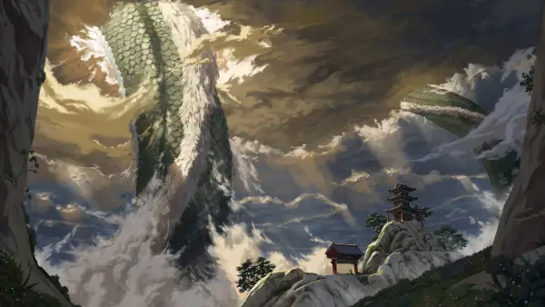4k天空壁纸 - 云 - 山 - 树「哲风壁纸」