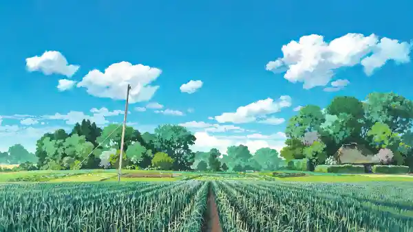 4k天空壁纸 - 云 - 树 - 房子「哲风壁纸」