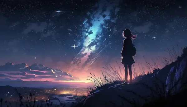 4k夜景壁纸 - 夜空 - 日落 - 星夜「哲风壁纸」
