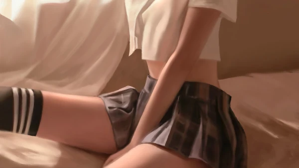 4k丝袜壁纸 - 人们 - 校服 - 美腿「哲风壁纸」
