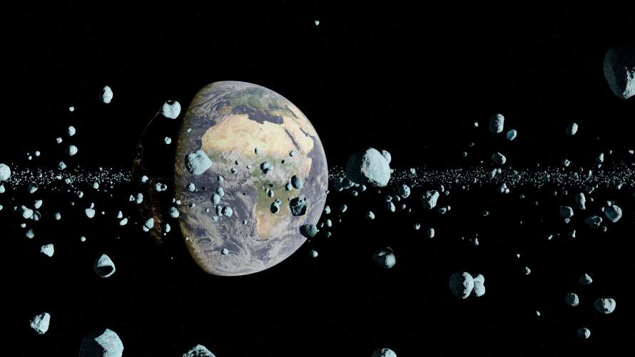 4k地球壁纸 - 空间 - 行星 - 小行星「哲风壁纸」