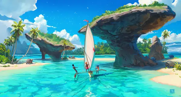 4k天空壁纸 - 云 - 水 - 海「哲风壁纸」