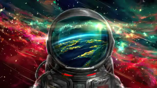 4k反射壁纸 - 星星 - 空间 - 行星「哲风壁纸」