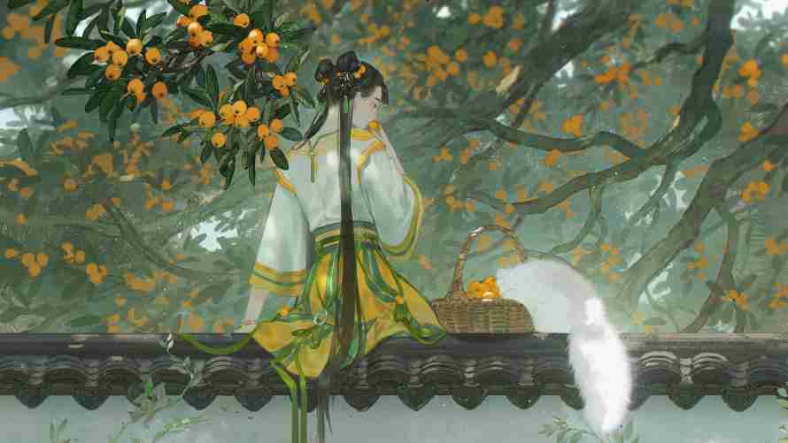 2k分支壁纸-双马尾 - 吃-斑驳的阳光免费下载「哲风壁纸」