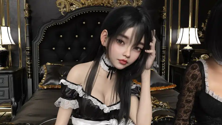 4k女佣壁纸 - 床 - 枕头 - 肖像「哲风壁纸」
