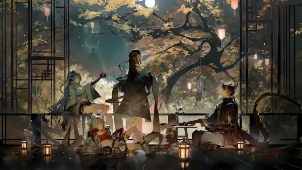 4k尖耳朵壁纸 - 动漫女孩 - 明日方舟 - 闭着眼睛「哲风壁纸」