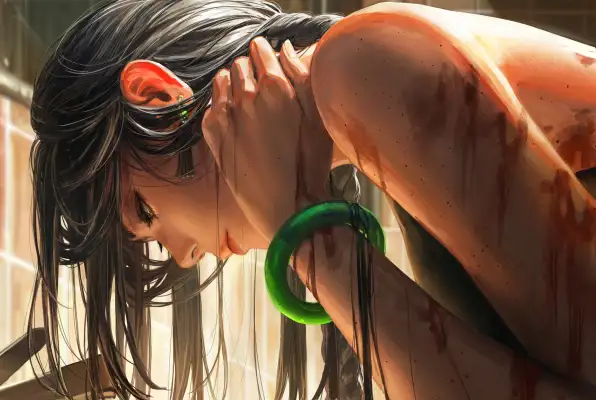 6k二维壁纸-古维兹和手镯-原创人物免费下载「哲风壁纸」