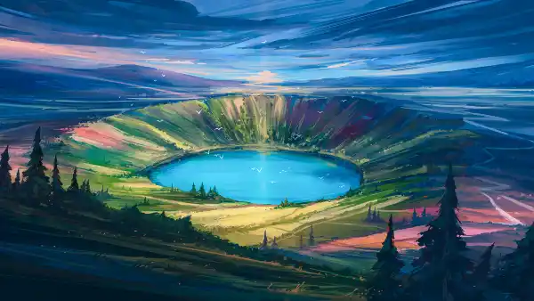 4k埃南壁纸 - 湖 - 天空 - 景观「哲风壁纸」