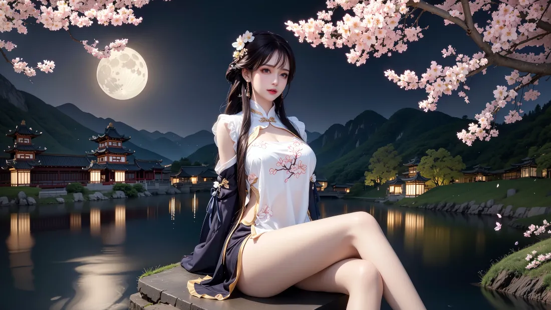 4kAIGC壁纸-Ai绘画背景图片 - AI美女「哲风壁纸」