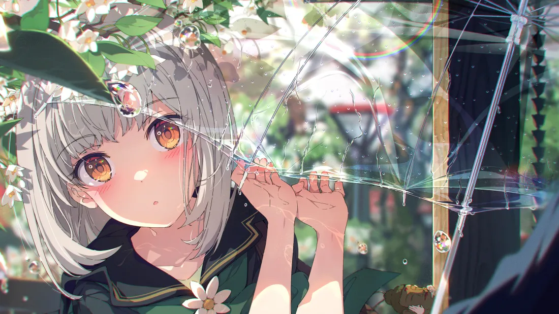 4k少女动漫壁纸｜二次元美少女背景图片 - 森系风「哲风壁纸」