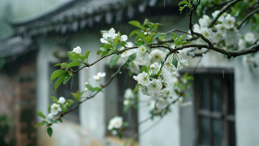 6k花风景壁纸｜中式建筑背景图片 - 唯美景致「哲风壁纸」