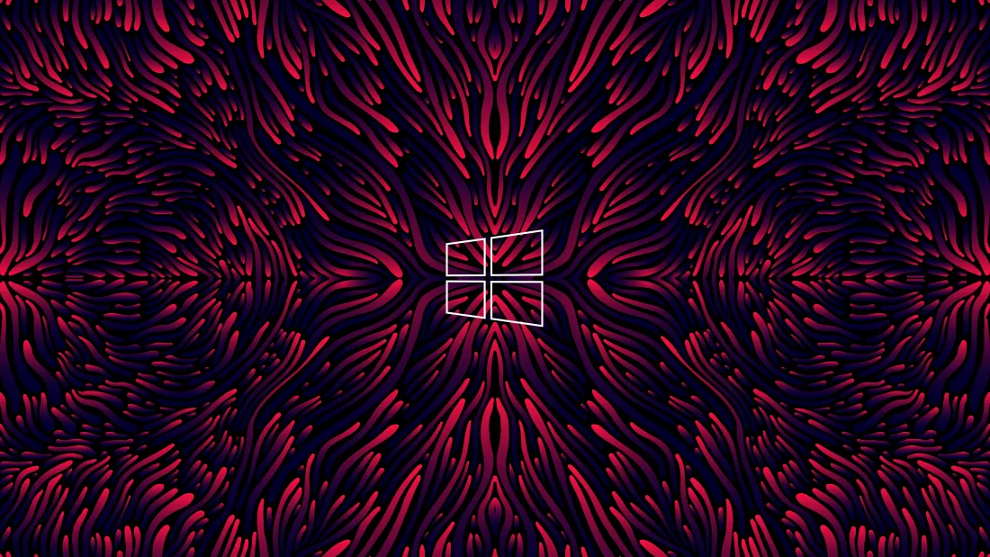 8k艺术Windows背景图片 - 绚丽对称图案「哲风壁纸」