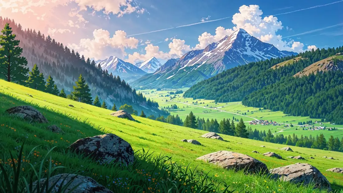 4kAI风景壁纸｜绝美山川草原背景图片 - 自然盛景「哲风壁纸」