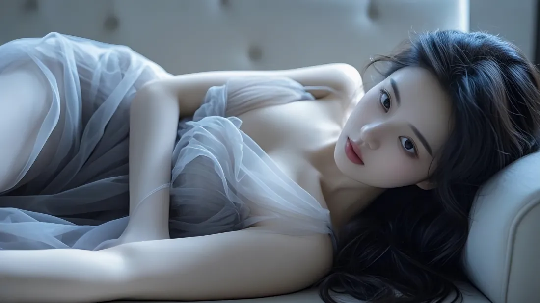 8k美女纱裙壁纸｜气质背景图片 - 优雅风情「哲风壁纸」