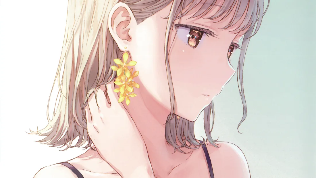 4k美女动漫壁纸｜二次元耳坠背景图片 - 唯美风「哲风壁纸」