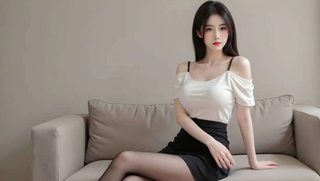 4k纯欲美女壁纸｜沙发背景图片 - 极品「哲风壁纸」