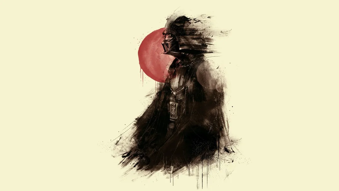 2k星球大战壁纸｜绝地武士水墨背景图片 - 暗黑风「哲风壁纸」
