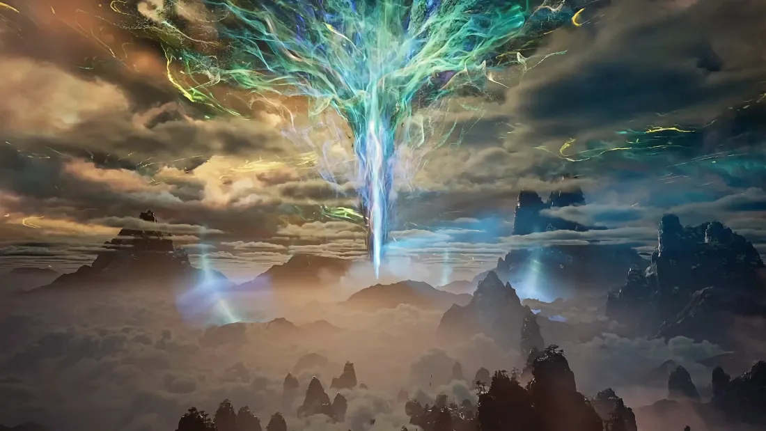 4k凡人修仙传壁纸｜发光巨树背景图片 - 奇幻仙境「哲风壁纸」