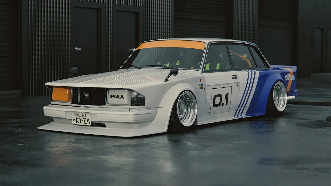 2kVolvo 240壁纸｜改装车背景图片 - 工业风「哲风壁纸」
