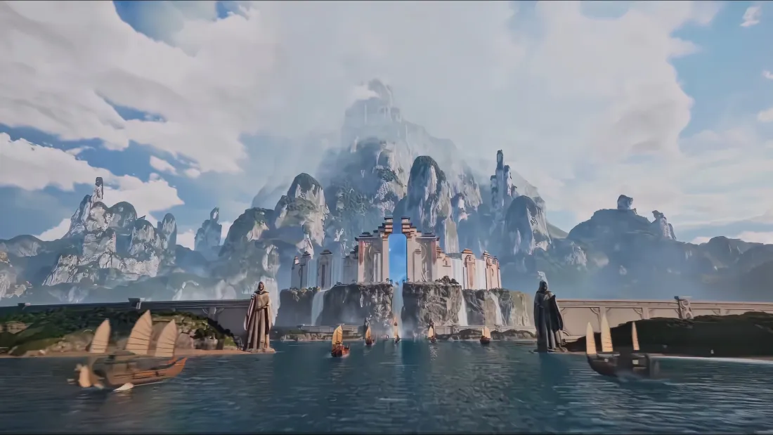 4k凡人修仙传壁纸｜仙侠风景背景 - 山水城堡「哲风壁纸」