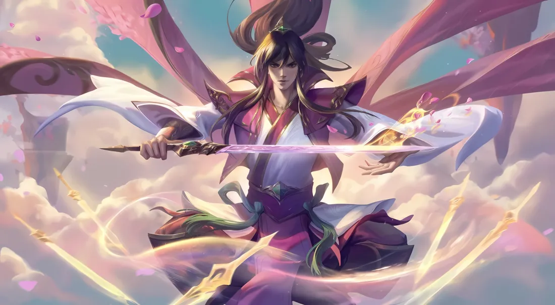 2k男刀（泰隆）壁纸｜英雄联盟背景 - 玉剑传说「哲风壁纸」