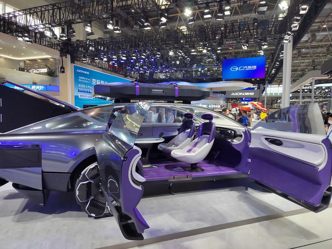 4k概念车壁纸｜车展背景 - 紫色前卫科技「哲风壁纸」