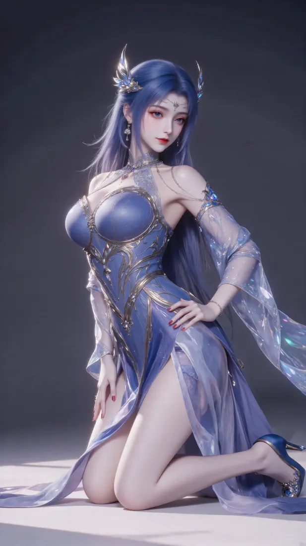 唐舞桐蓝裙手机壁纸｜斗罗大陆 - 绝世唐门「哲风壁纸」