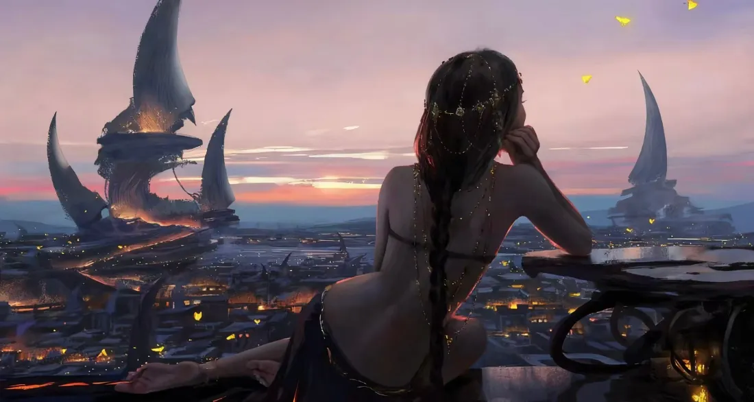 3k风铃公主壁纸｜黄昏幻城 - 鬼刀「哲风壁纸」