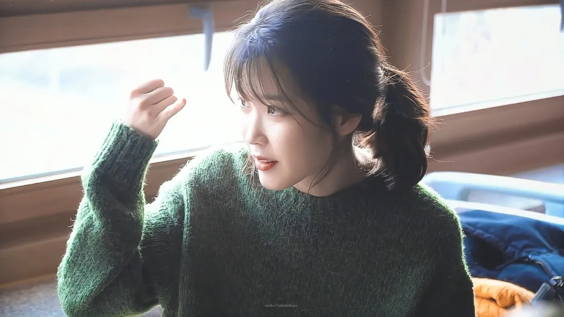 2kIU绿色毛衣壁纸｜室内日常背景 - 李知恩「哲风壁纸」