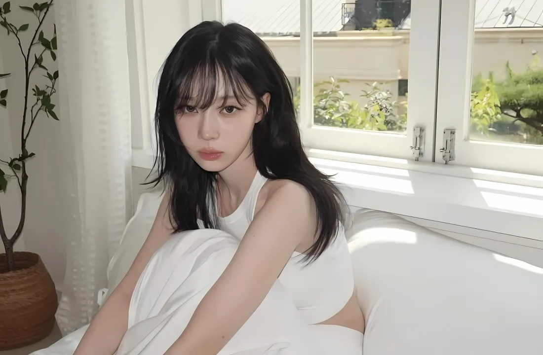 2k金玟庭壁纸｜简约室内背景图 - 白衣居家「哲风壁纸」