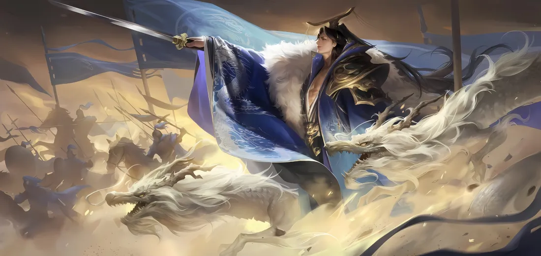 2k三国杀曹丕壁纸｜古风战场背景 - 武将「哲风壁纸」