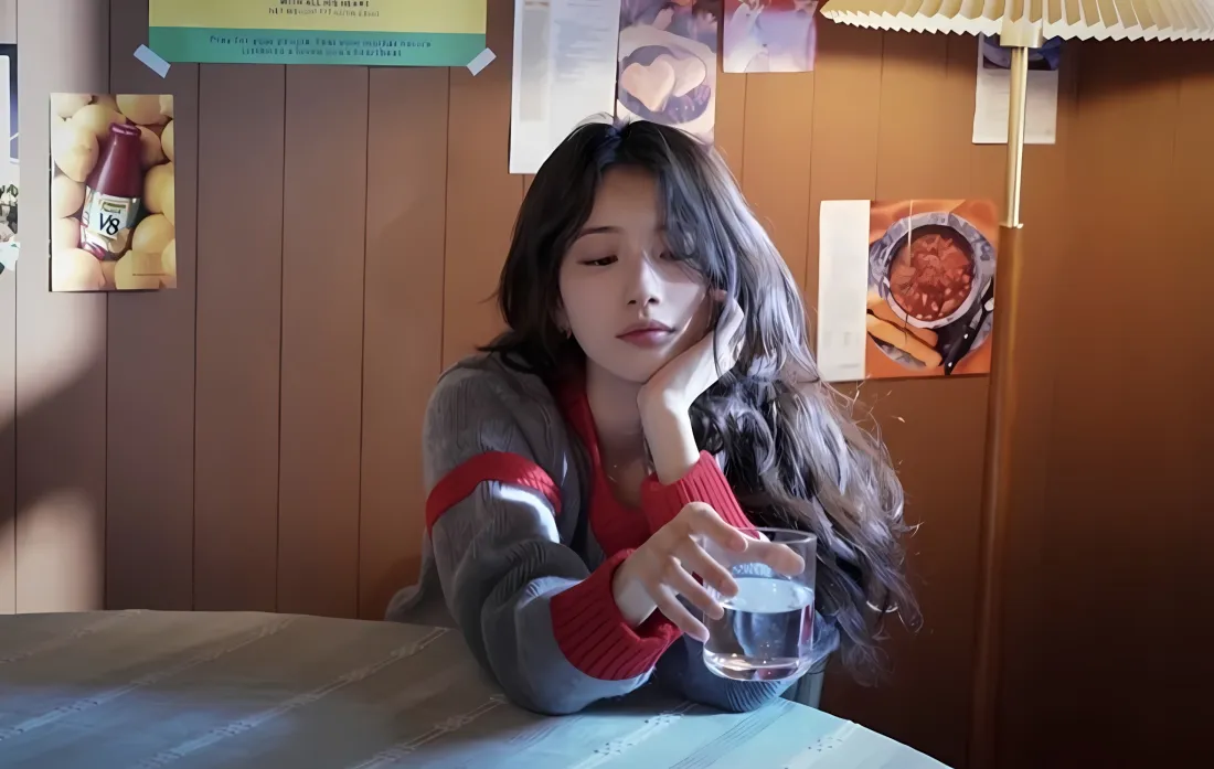 2k裴智秀慵懒壁纸｜室内背景 - 长发毛衣「哲风壁纸」