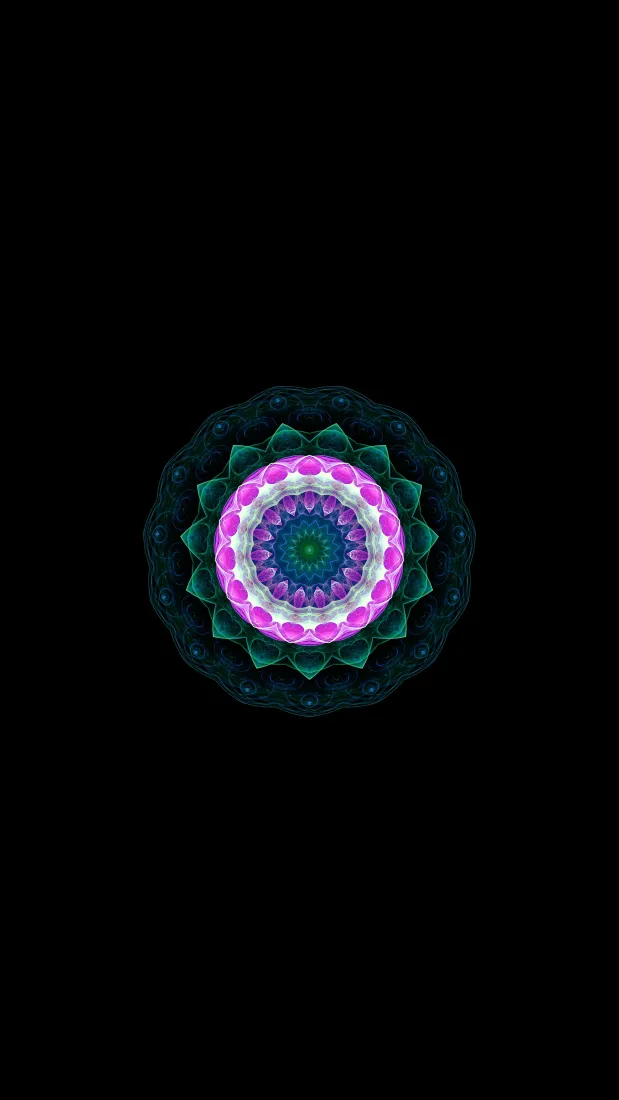 《对称》手机壁纸-品红色-电子舞曲音乐-电子舞曲音乐「哲风壁纸」